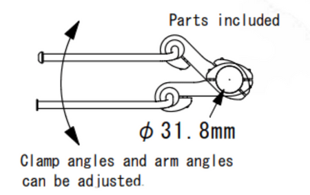 Nitto F-019 Handle Bar Mount | 31.8mm Clamp | Silver