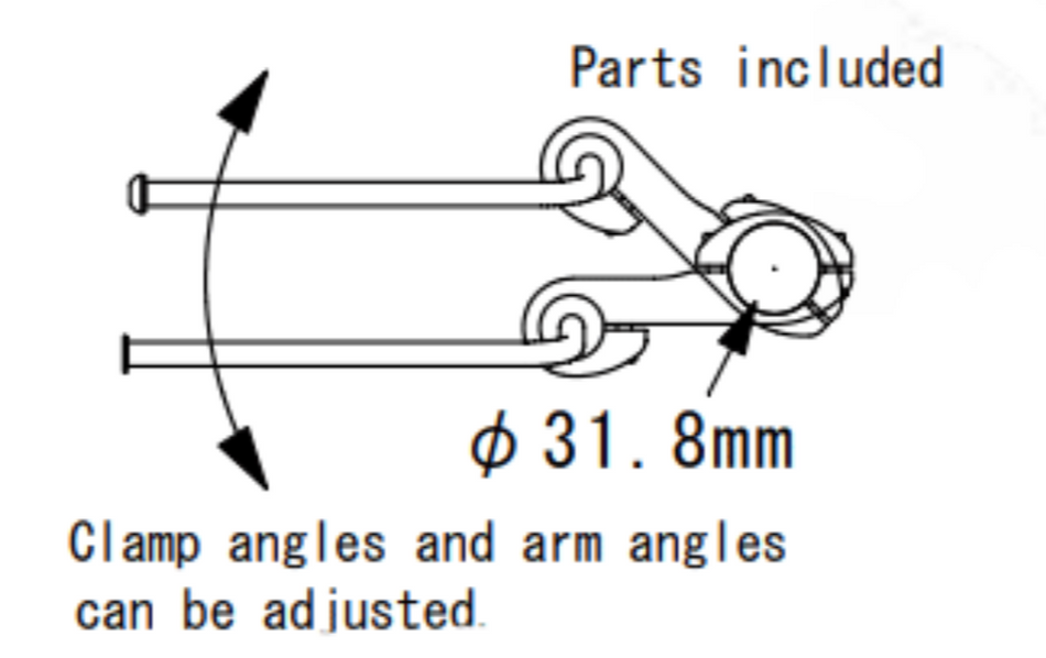 Nitto F-019 Handle Bar Mount | 31.8mm Clamp | Silver