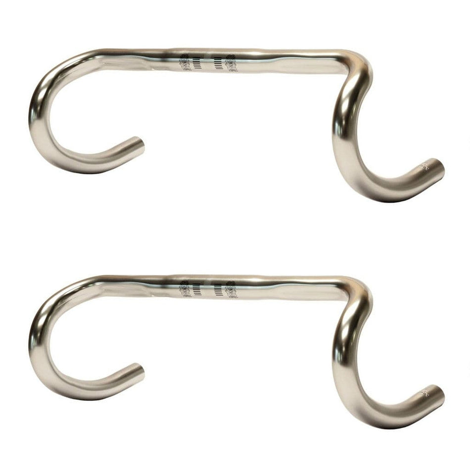 Nitto M151AAF Road Drop Compact Bicycle Handlebars | 26mm Clamp | Silver