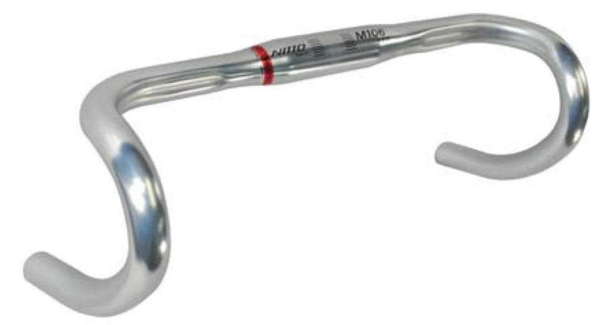 Nitto M106SSB Road Drop Compact Handlebars | 31.7mm Clamp | Silver