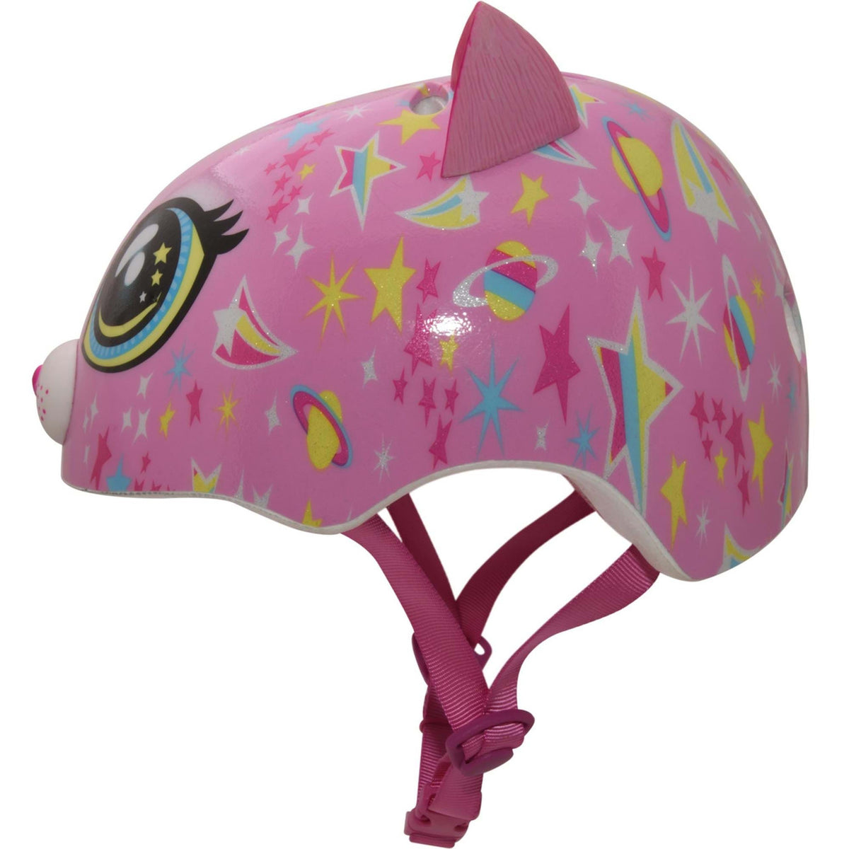 C-PREME RASKULLZ Toddler FS Helmet Astro Cat Pink Style Fit System Size 48-52CM