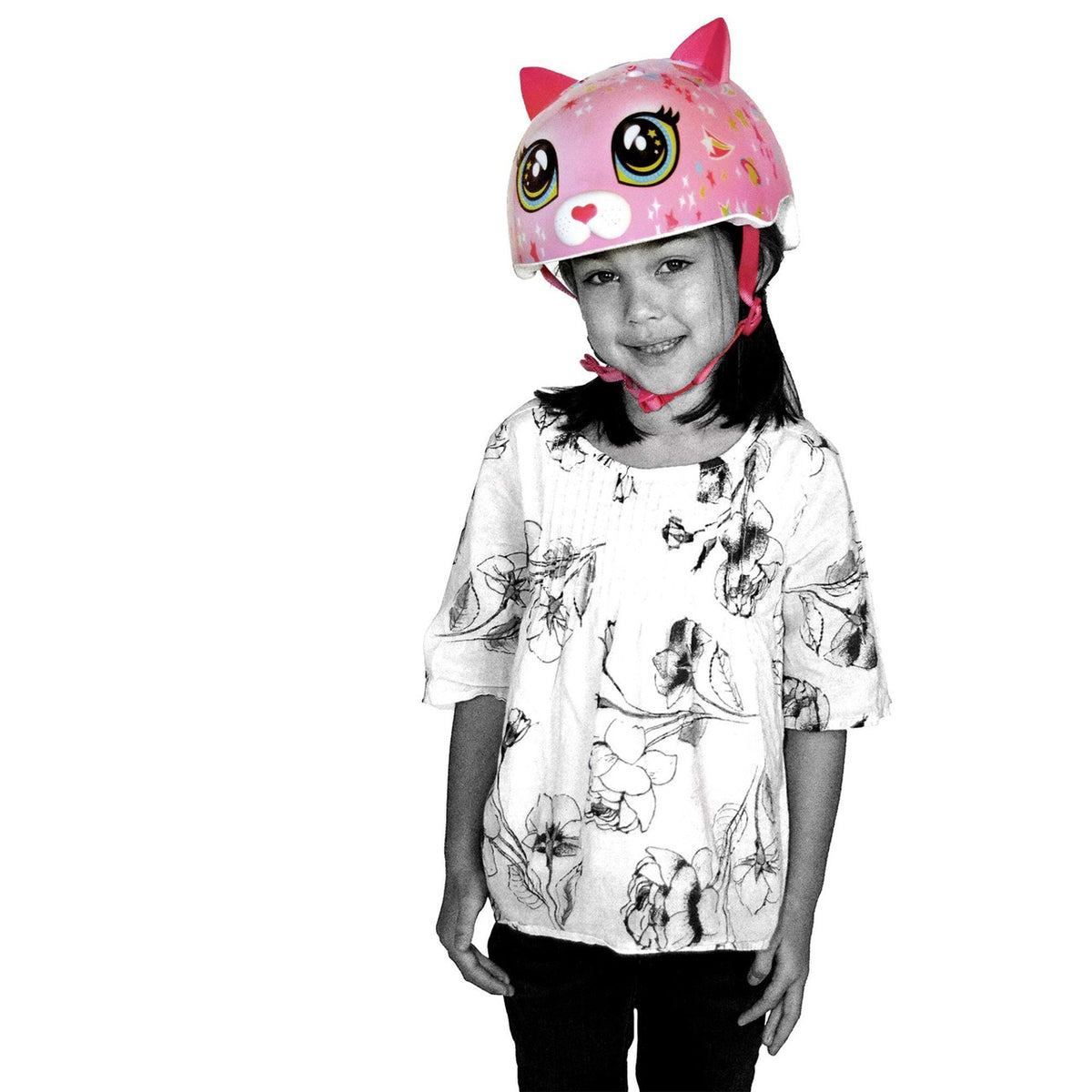 C-PREME RASKULLZ Childrens Helmet 5+ Years Astro Cat Pink Style Size 50-54CM