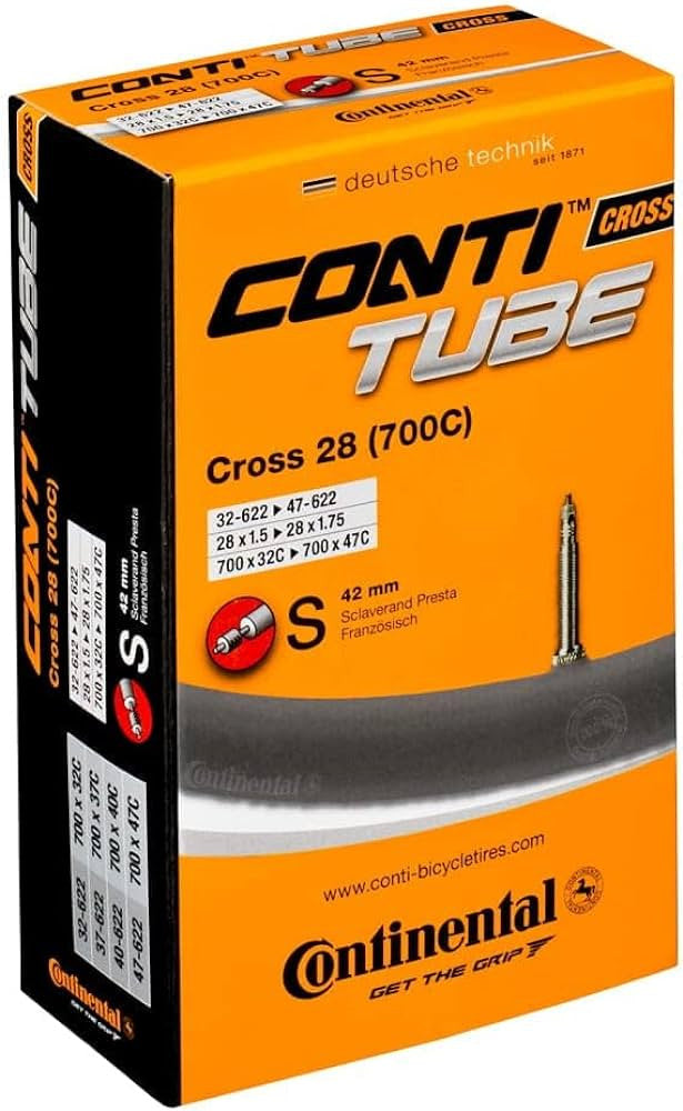Continental Cross 28 700x32/47c Cyclocross/Gravel Inner Tube Presta Valve All Sizes