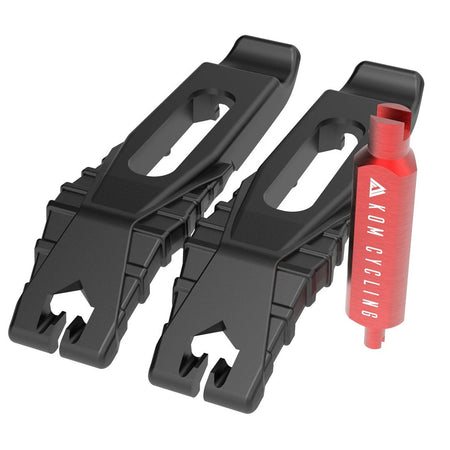 KOM Tubeless Tyre Lever & Valve Core Tool Combo Set