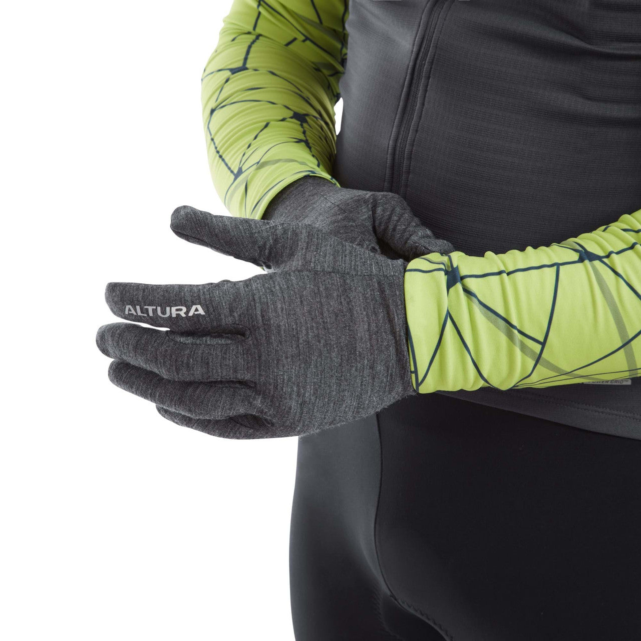Altura Merino Liner Gloves In Grey All Sizes