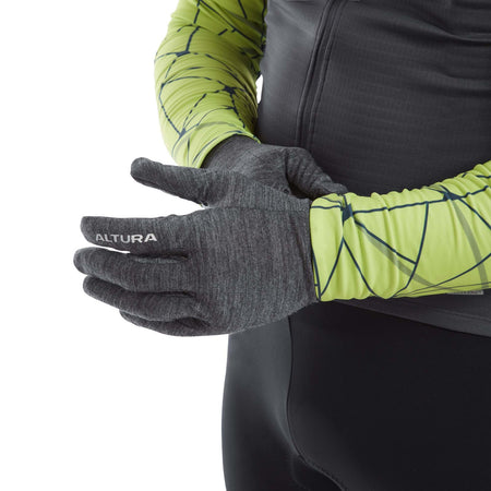 Altura Merino Liner Gloves In Grey All Sizes