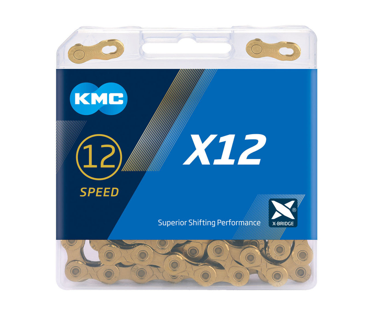 KMC X12 Chain 126 Links In Ti-N Gold