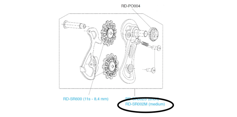 Campagnolo Super Record 11 Speed 2018 Rear Derailleur Spare Cage RD-SR002M