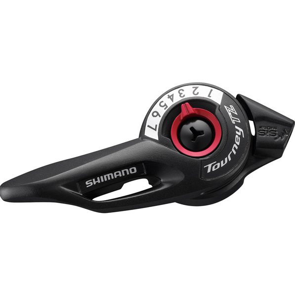 Shimano SL-TZ500 SIS 7 Speed Thumb Shifter Indexed Right Hand With Inner Gear Cable