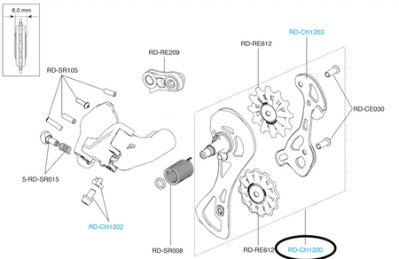 Campagnolo RD-CH1200 Chorus 12 Speed Spare Cage