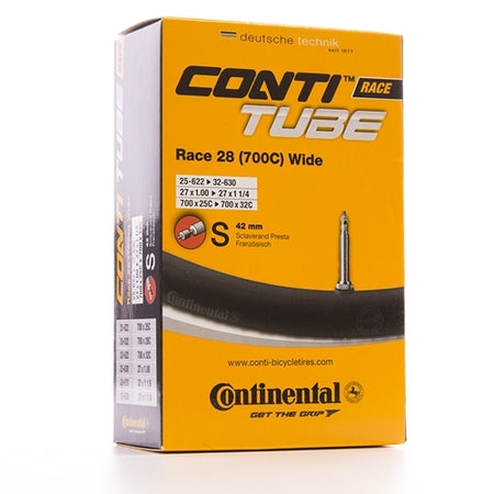 Continental Ultra Sport III tyre and inner tube in packaging with specifications on the side.