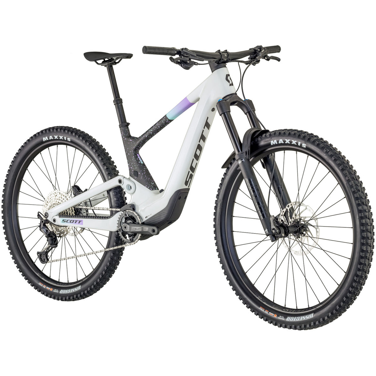 Scott Contessa Voltage eRide 900 Ladies Electric Full Suspension Mountain Bike | Beluga Grey / Terrazzo Black
