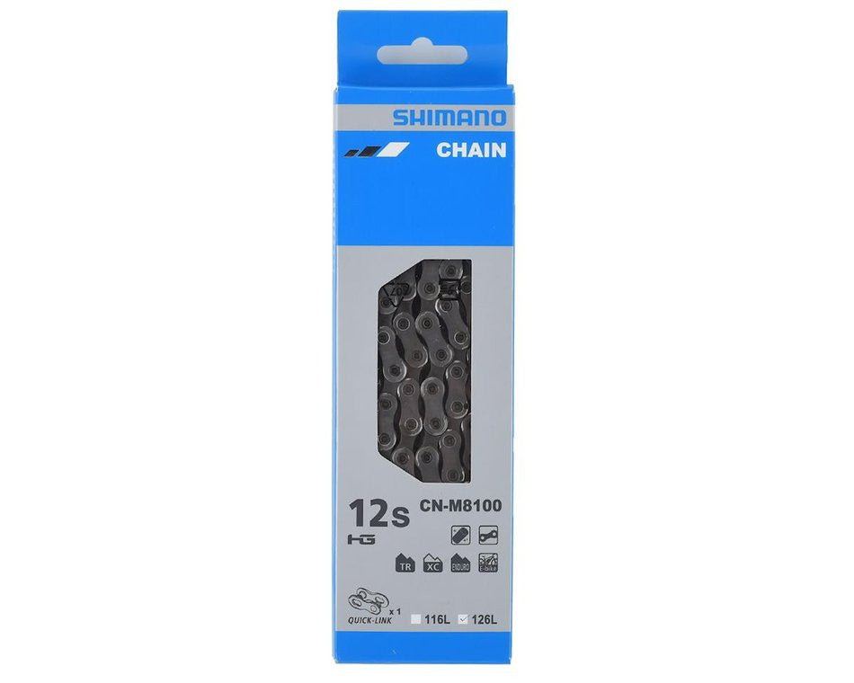 Shimano XT M8100 12sp MTB Gravel 126 Link E-Bike Rated Chain