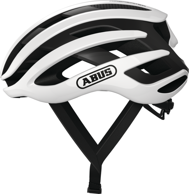 ABUS AirBreaker Road Elite Bicycle Helmet | Polar White