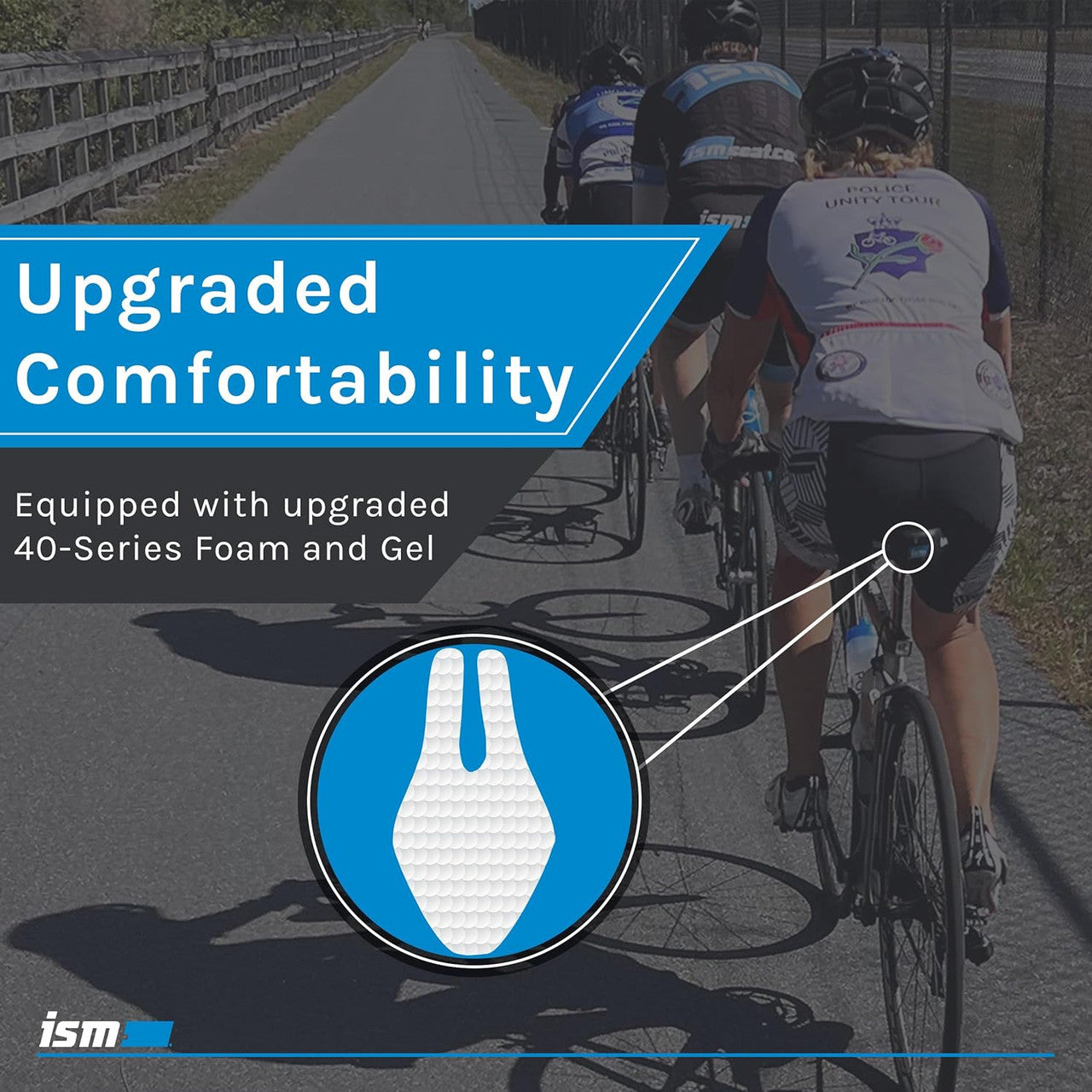 ISM PR 2.0 Road| Tri | Hybrid | MTB 40 Series Foam / Gel Bicycle Saddle