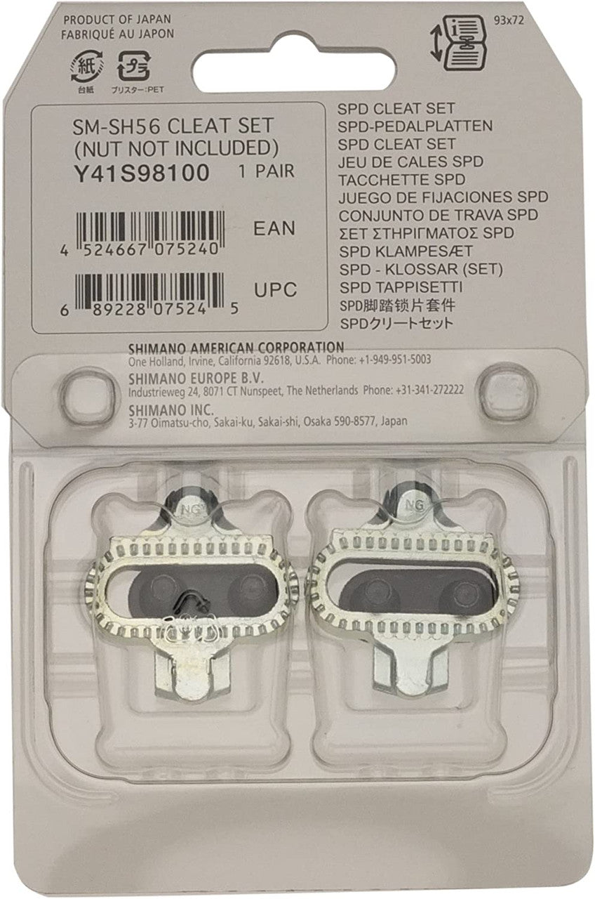 Shimano SPD Cleats For MTB Shoes SH-56 Single Release