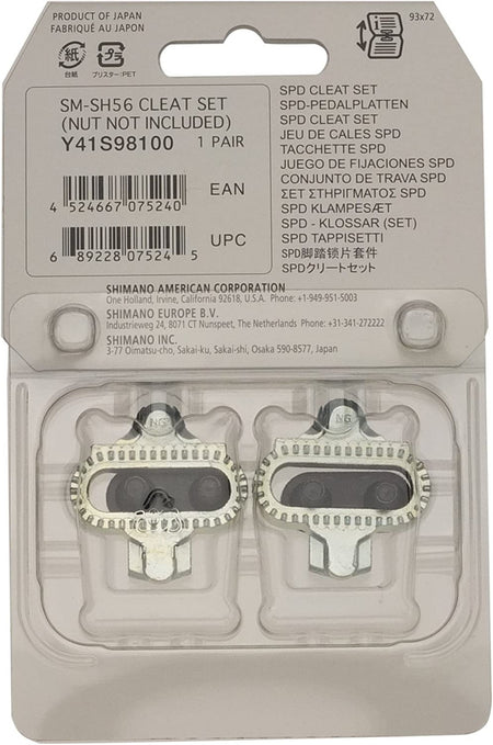 Shimano SPD Cleats For MTB Shoes SH-56 Single Release