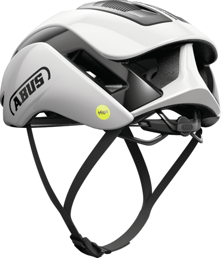 ABUS MIPS GameChanger 2.0 Road Aero Elite Bicycle Helmet in Shiny White