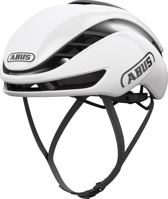 ABUS GameChanger 2.0 Road Aero Elite Bicycle Helmet in Shiny White