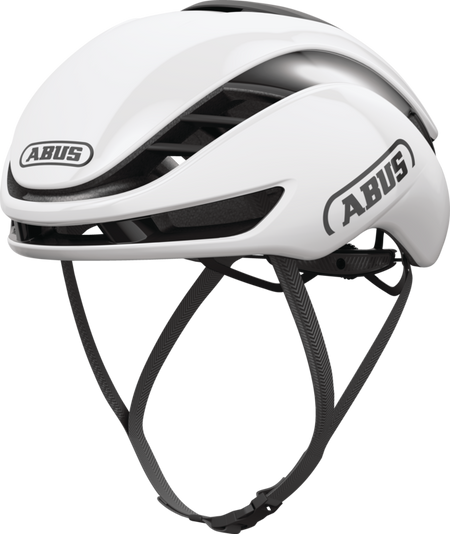ABUS GameChanger 2.0 Road Aero Elite Bicycle Helmet in Shiny White