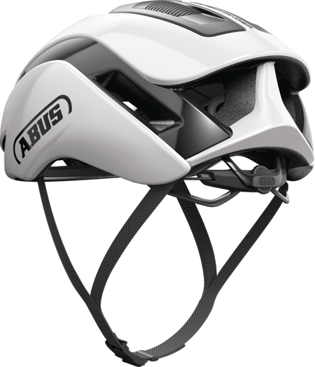 ABUS GameChanger 2.0 Road Aero Elite Bicycle Helmet in Shiny White