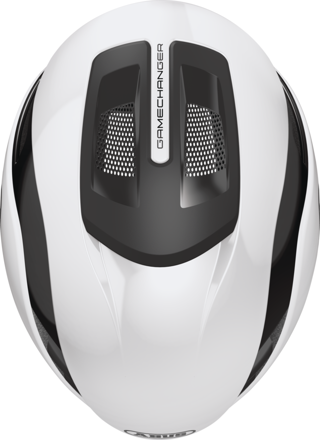 ABUS GameChanger 2.0 Road Aero Elite Bicycle Helmet in Shiny White