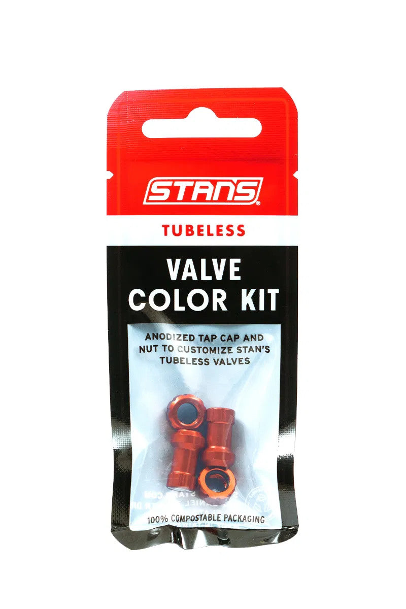 Stan's No Tubes Tubeless Valve Colour Kits - Fit Stan's Exo-Core & Universal & Tubeless Valves