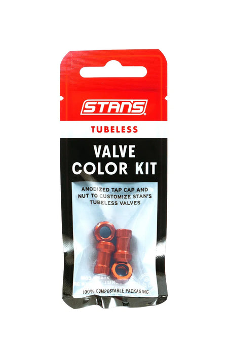Stan's No Tubes Tubeless Valve Colour Kits - Fit Stan's Exo-Core & Universal & Tubeless Valves
