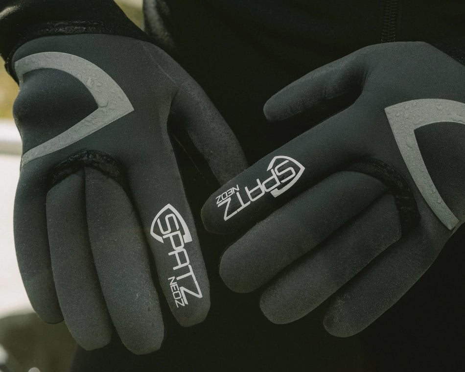 Spatzwear Waterproof Neon Rain Gloves | Grey