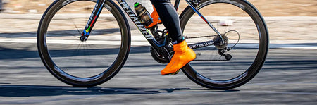 DexShell Lightweight Water Resistant Cycling Overshoes In Orange
