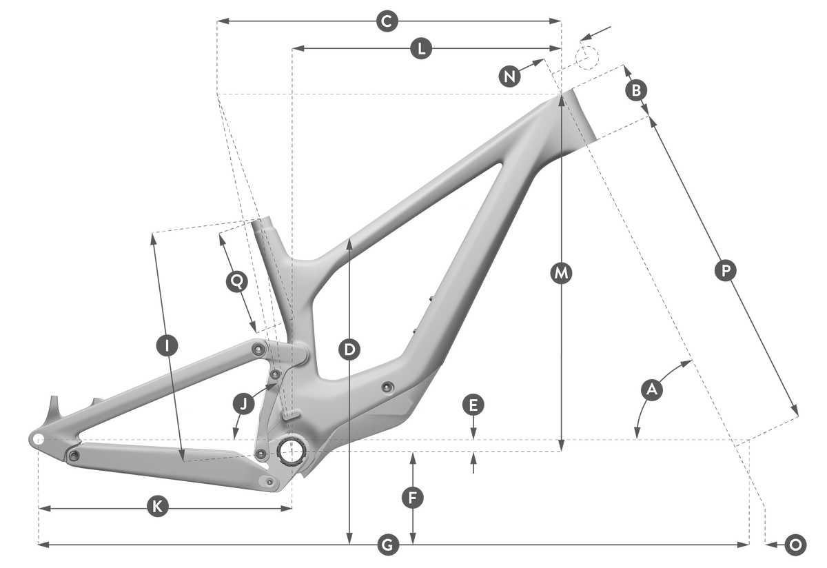 Scott Ransom 900 RC HMX Full Suspension Mountain Bike Frameset - Mistyade Green