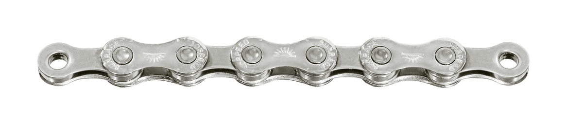 SunRace 10 Speed 138Link 11/128" E-Bike Bicycle Chain in Silver