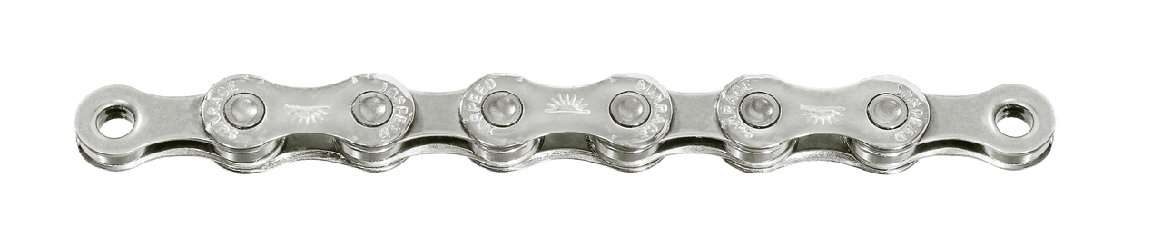 SunRace 10 Speed 138Link 11/128" E-Bike Bicycle Chain in Silver