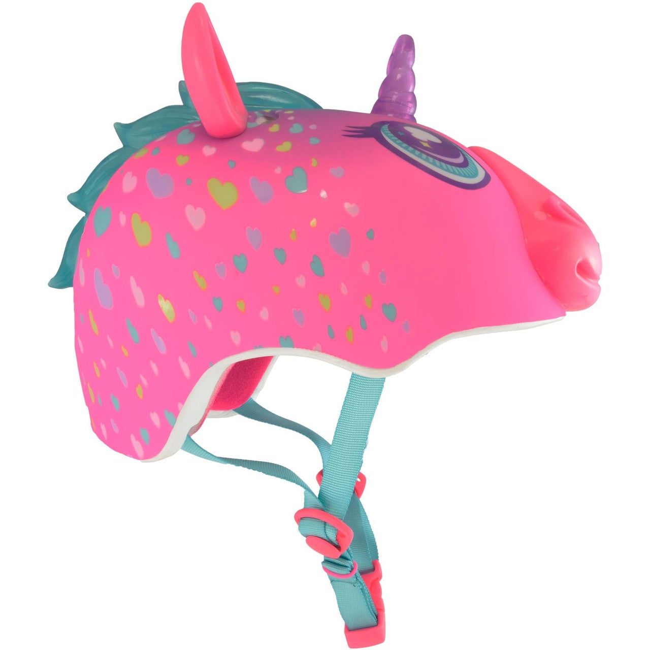 C-Preme Raskullz Super Rainbow Corn LED Light Up Horn & Mane Fit System Children's Helmet 50–54 cm