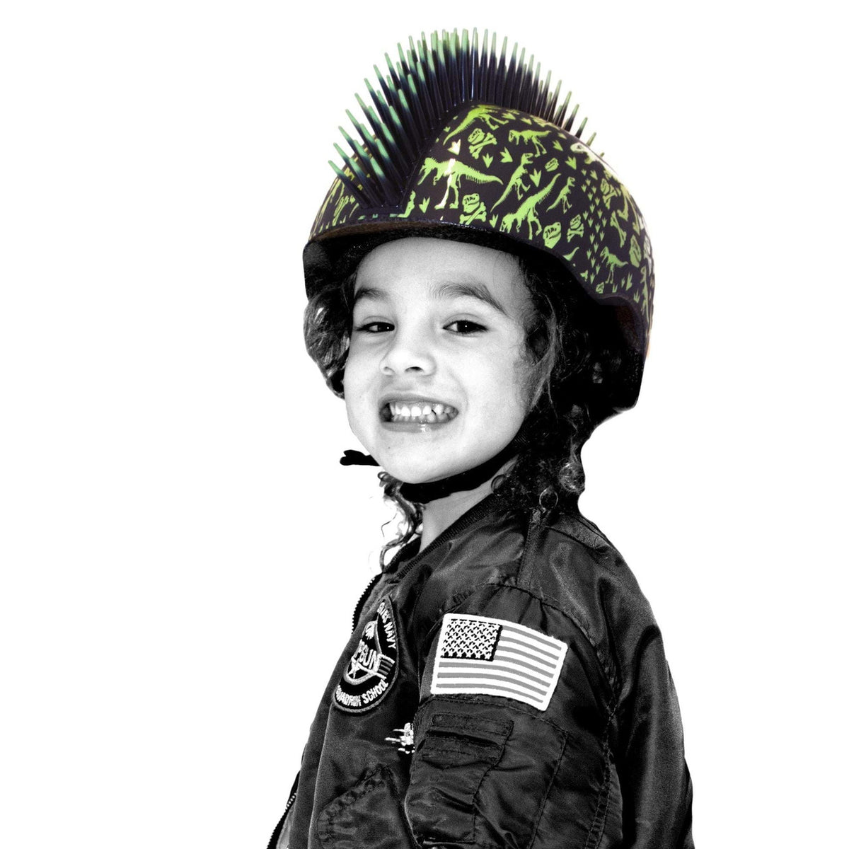 C-PREME RASKULLZ Toddler Fit System Helmet 3+ Years T-Rex Bonez Mohawk Style Size 48-52cm