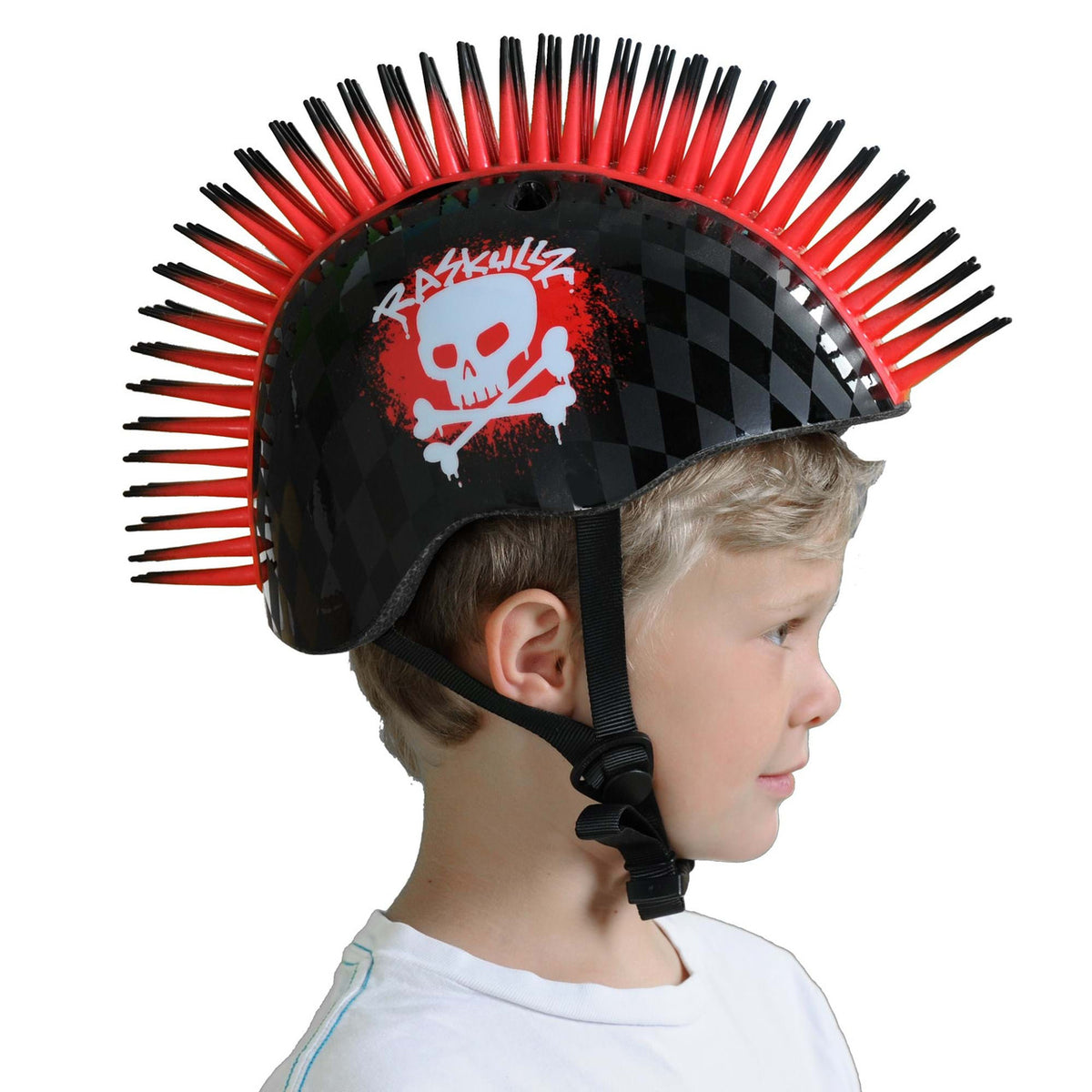 C-PREME RASKULLZ Childrens Helmet 5+ Years Skull Hawk Red Style Size 50-54cm