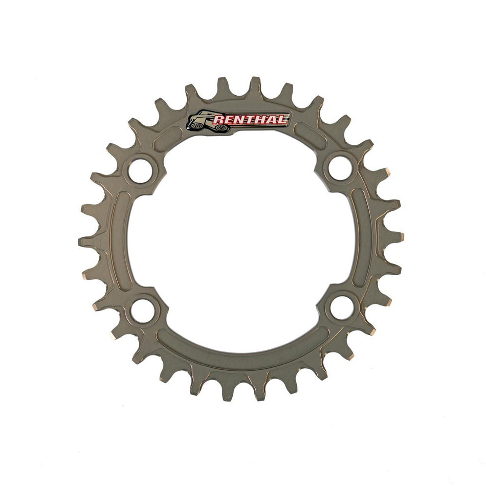 Renthal 1XR 4-Arm 8-12 Speed 96BCD CNC 7075 Ultralite Chainring | Sram 12 Speed Compatible