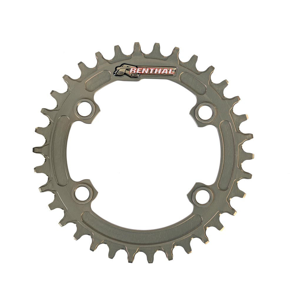 Renthal 1XR 4-Arm 8-12 Speed 96BCD CNC 7075 Ultralite Chainring | Sram 12 Speed Compatible