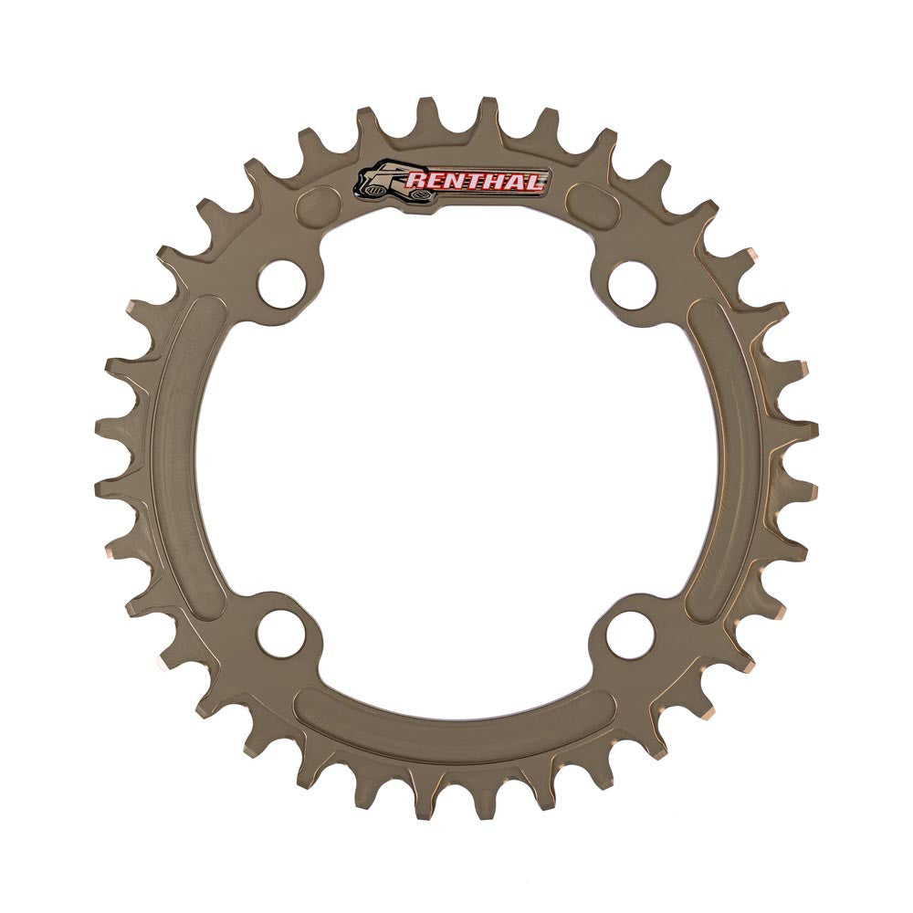 Renthal 1XR 4-Arm 9-12 Speed 104BCD CNC 7075 Ultralite Chainring | Sram 12 Speed Compatible
