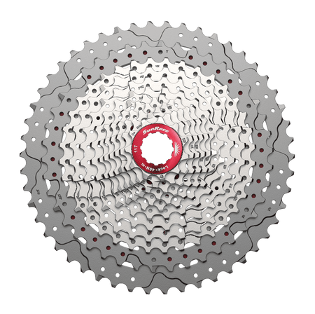 Sunrace CSMZ800 12 Speed Wide Ratio MTB Cassette 11-51 In Silver- Shimano Compatible