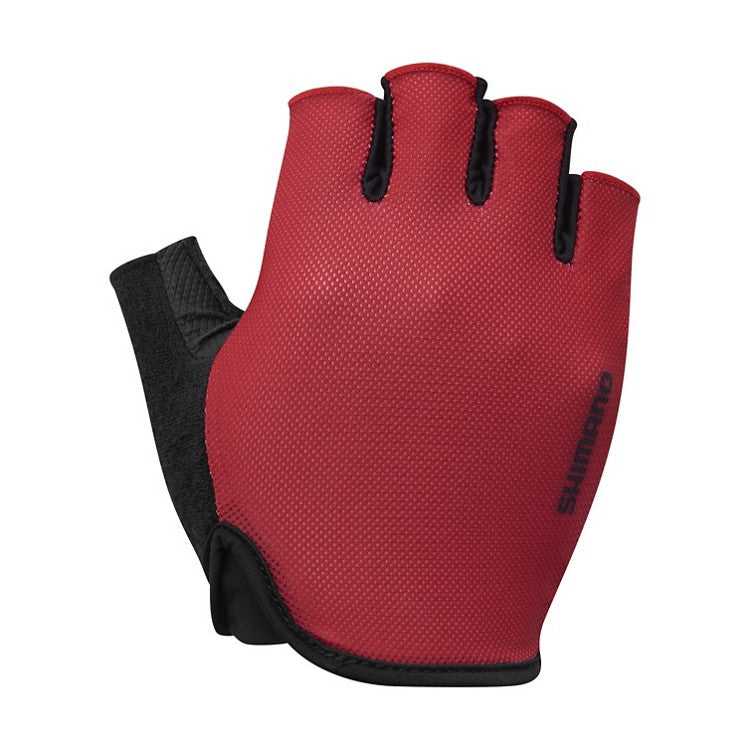 Shimano Airway Men's Breathable Cycling Mitts In Red