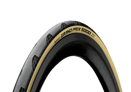 Continental GP5000 Clincher Folding Road Tyre 700 x 25c In Black/Cream 101947