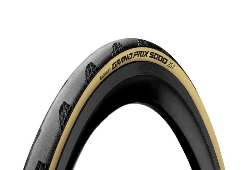Continental GP5000 Clincher Folding Road Tyre 700 x 25c In Black/Cream 101947
