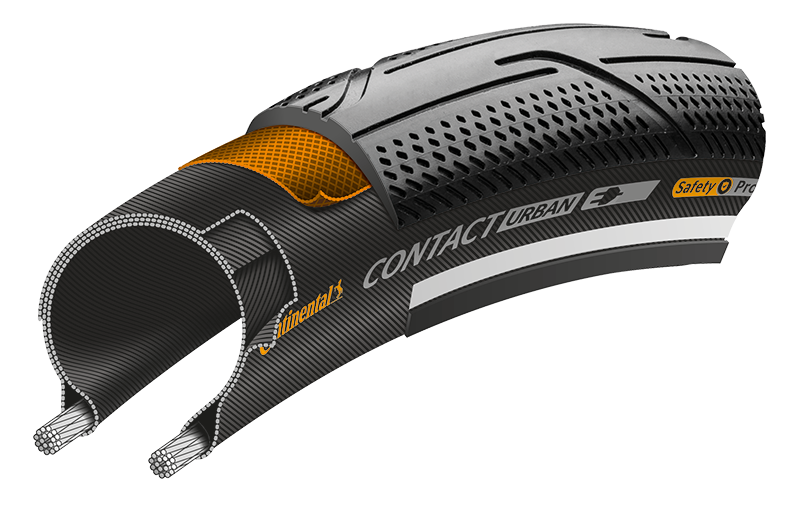 Continental Contact Urban Rigid Tyre E Bike Compatible Brompton Size 16 x 1.35