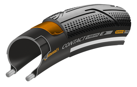 Continental Contact Urban Rigid Tyre E Bike Compatible Brompton Size 16 x 1.35
