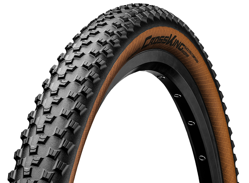 Continental Cross King ProTection Tubeless Ready MTB Folding Tyre | Black/Transparent