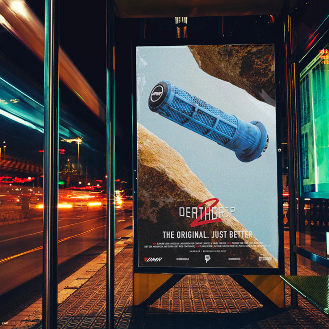 NEW DMR DeathGrip2 Flanged BMX MTB Trail Bicycle Handlebar Grips