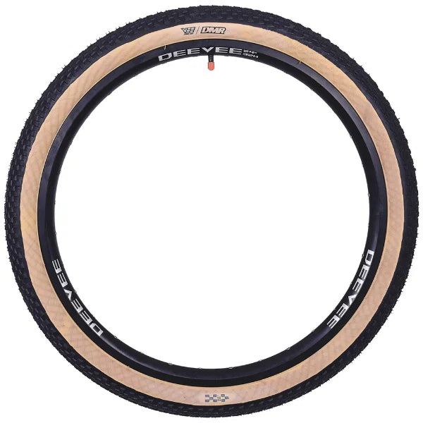 DMR DJ24 dirt jump tyres in Skinwall design, 24 x 2.1 size, showcasing a lightweight and durable tread pattern.