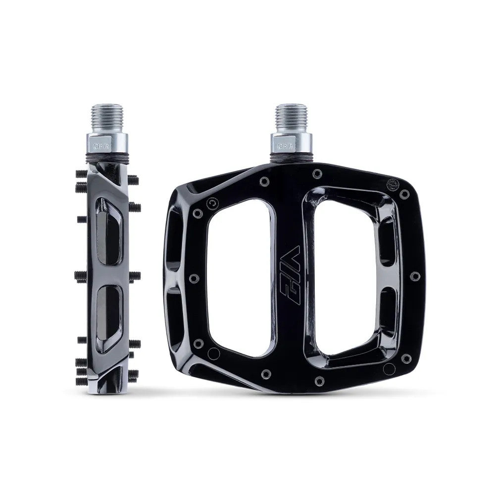 DMR V12 MAG MTB BMX Downhill Trails Flat Platform Pedals 9/16 In Black