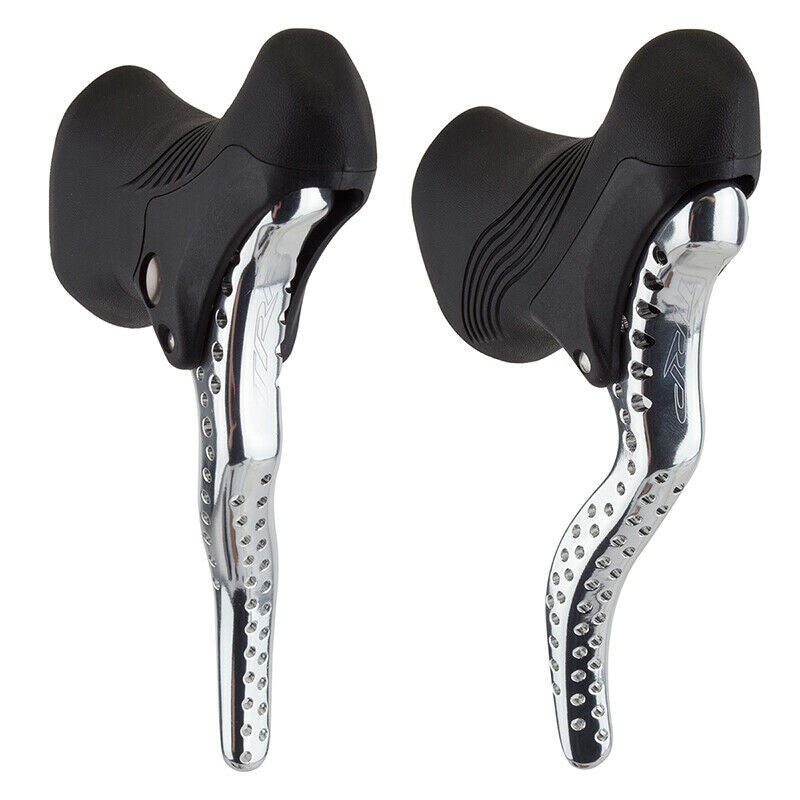 TRP RRL SR TT Brake Levers Pair For Drop Bars 23.8-24.2mm - Drilled Silver